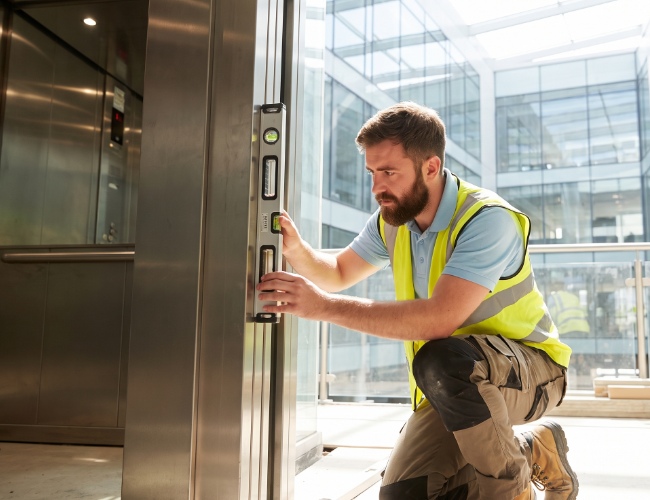 VMS lift engineers on site