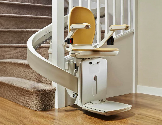 Curved stairlift